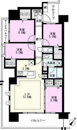 デュオヒルズ東川口ザ・ファーストの物件間取画像